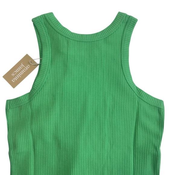 The Everyday Tank in Honeydew Green Scoop Neck Cotton Waffle Size 8 Small NWT - Picture 7 of 9